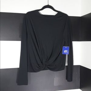 JOYLAB Front Twist Long Sleeve Top L NWT!